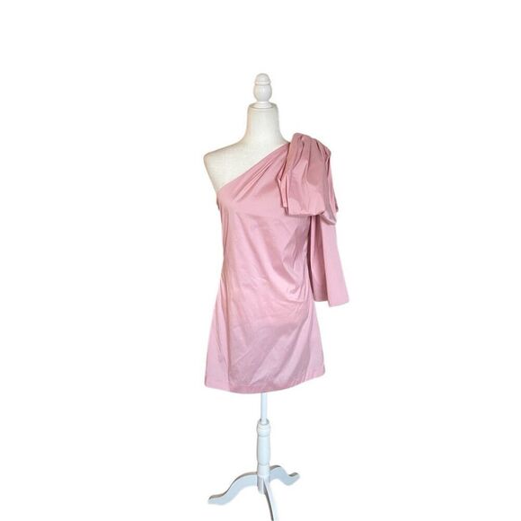 Bernadette Josselin Taffeta Bow Minidress light pink - Picture 2 of 8